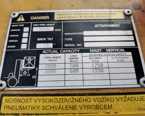 VZV CATERPILLAR DP18K diesel 1,75 t