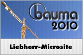 On-line informační systém Liebherr k veletrhu Bauma