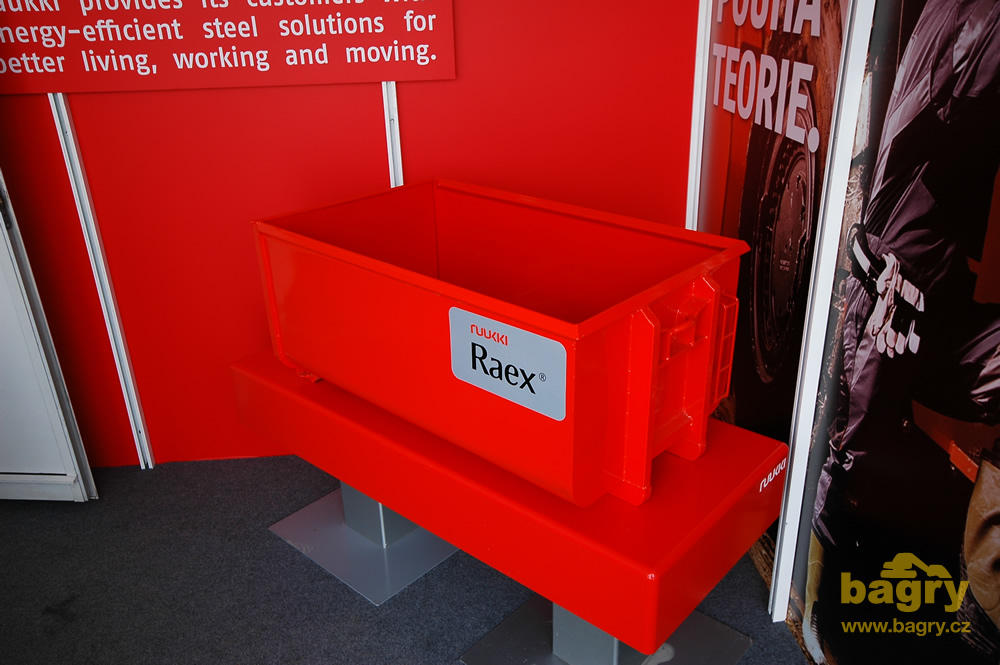 Model kontejneru z materiálu Ruukki Raex