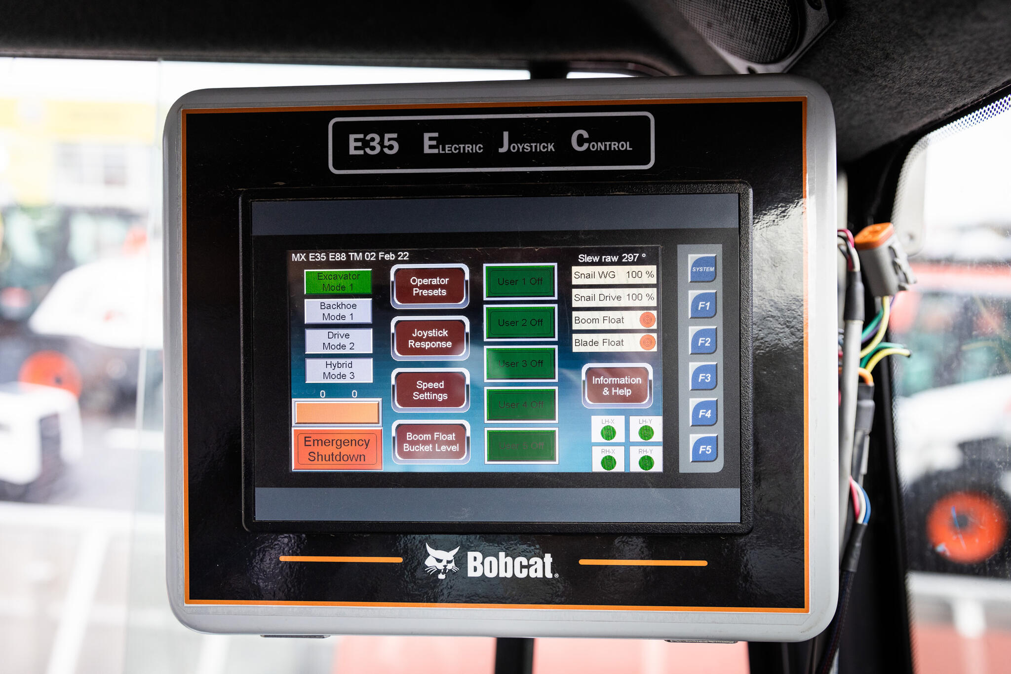 07. Bobcat E35z Electric Joystick Control