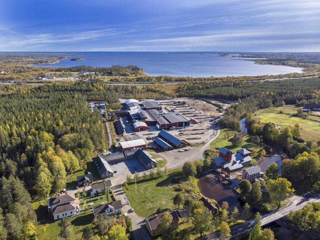 Pohled na továrnu Olofsfors AB